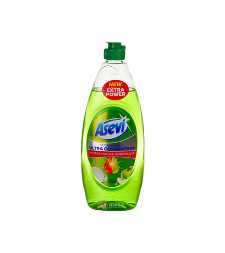 Detergent de vase ultra concentrat Asevi Fresh Apple Extra Power, 650ml