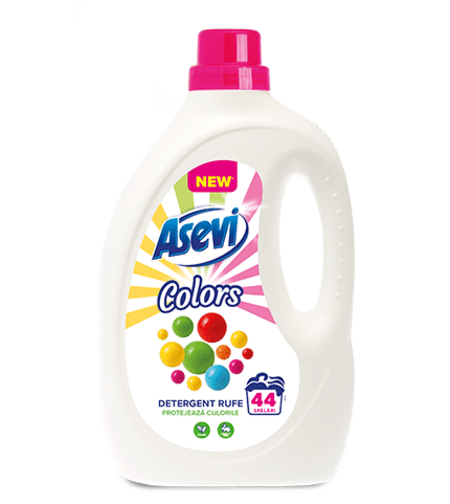 Detergent Lichid Asevi Colors pentru Rufe Colorate, 44 Spălări, 2.376L