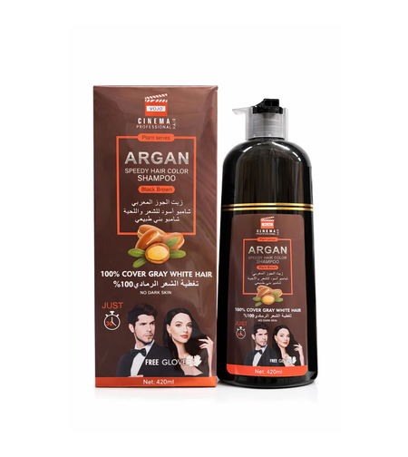 Șampon Colorant Rapid Vojo Cinema Professional Argan (Șaten Închis), 420ml