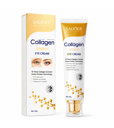 Cremă de Ochi Anti-Aging Sadoer Collagen cu Colagen și Proteine Active, 20g