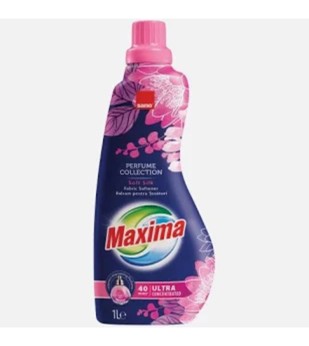 Balsam de Rufe Ultra Concentrat Sano Maxima Soft Silk, Perfume Collection, 40 Spălări, 1L