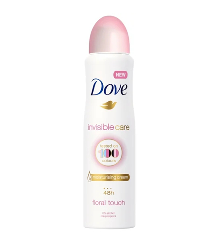 Deodorant Spray Antiperspirant Dove Invisible Care Floral Touch, 250ml