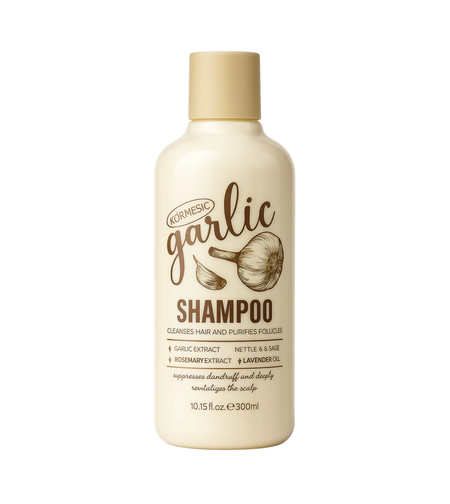 Șampon Anti-Mătreață și Revitalizant Körmesic Garlic cu Extract de Usturoi, 300ml