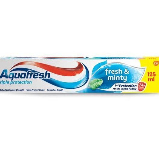Pastă de Dinți Aquafresh Triple Protection Fresh & Minty, 125ml
