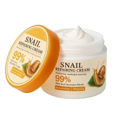 Cremă de Față Reparatoare Sadoer Snail cu 99% Secreție de Melc, 115g