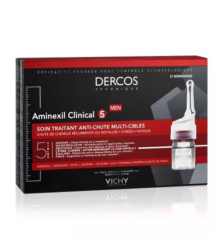VICHY Aminexil 5 Tratament impotriva caderii parului pentru barbati 21 fiole x 6 ml