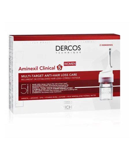 VICHY Aminexil 5 Tratament impotriva caderii parului pentru femei 21 fiole x 6 ml