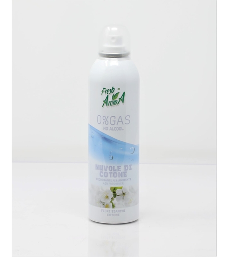 Fresh Aroma Spray de camera 0% Gaz, Nuvole di Cotone, 250 ml, fara alcool, recipient din aluminiu