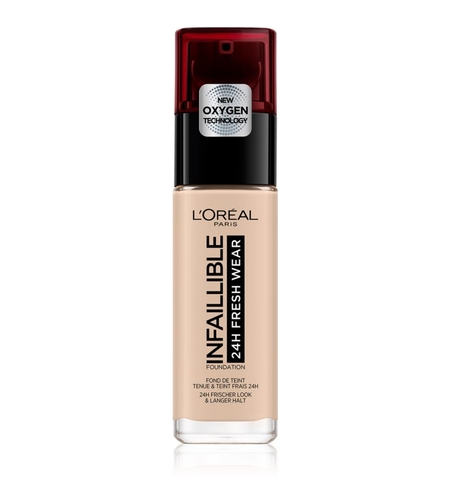 L'Oreal Paris, Infaillible 24H Matte, Hydrating, Liquid Foundation, 140, Golden Beige, SPF 25, 30 ml