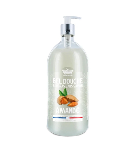 Les Petites Bains de Provence, Almond, Shower Gel, For Sensitive Skin, 1000 ml