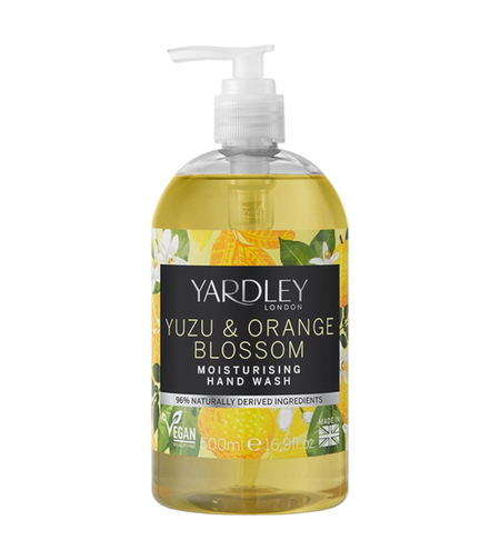 Yardley, Yuzu & Orange Blossom, Cleansing, Hand Gel, 500 ml