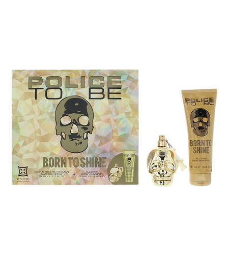 Set Police: To Be Born To Shine, Eau De Toilette, For Men, 75 ml + To Be Born To Shine, Shower Gel & Shampoo 2-In-1, 100 ml