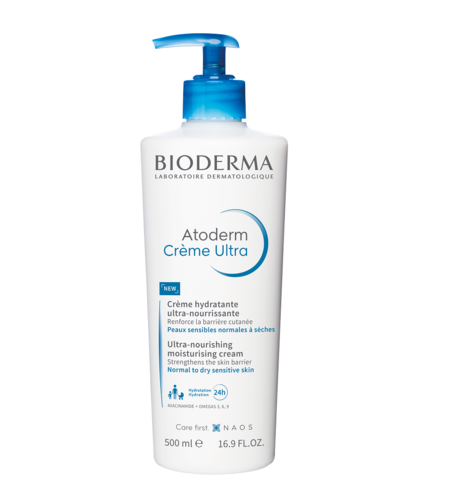 Bioderma, Atoderm Creme Ultra, Ultra-Nourishing/Moisturising, Body Cream, Day & Night, 500 ml