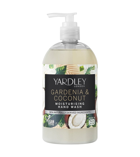 Yardley, Gardenia & Coconut Milk, Botanical, Cleanses, Hand Gel, 500 ml