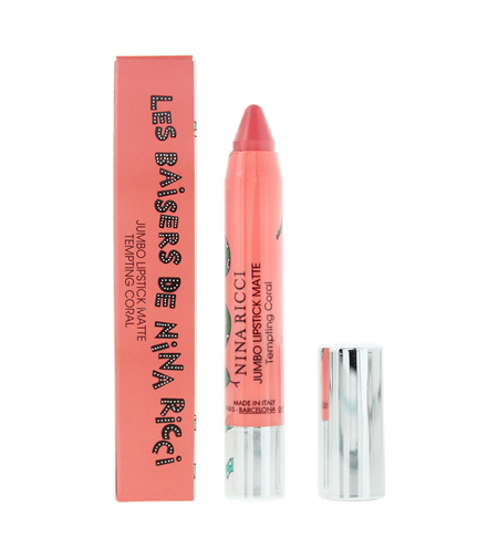 Nina Ricci, Jumbo Lipstick Matte, Matte, Cream Lipstick, Tempting Coral, 2.5 g