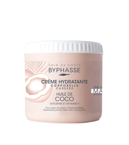 Byphasse, Coconut Oil, Moisturizing, Body Cream, 500 ml