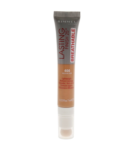 Rimmel London, Lasting Finish, Natural Medium Coverage, Cream Concealer, 400, Medium Dark, 7 ml