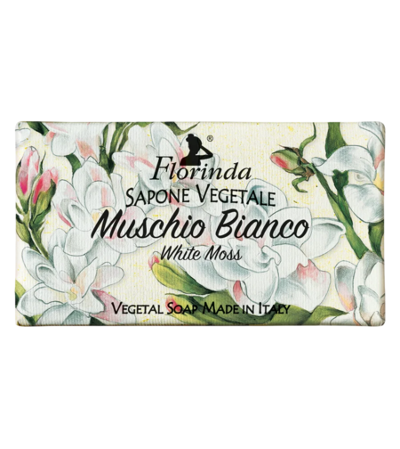 Florinda, White Moss, Vegan, Hydrating & Cleansing, Musk, Scented Soap Bar , Body, 100 g
