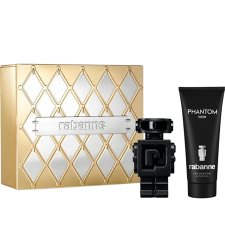 Set Paco Rabanne: Phantom, Parfum, For Men, 100 ml + Phantom, Hydrating, Shower Gel, Body, All Skin Types, 100 ml