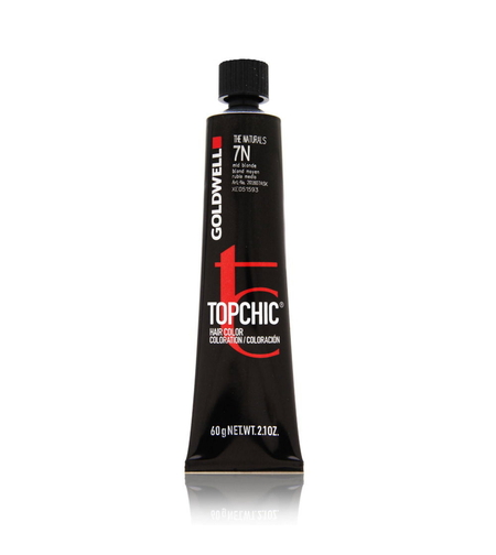 Goldwell, TopChic, Permanent Hair Dye, 7N Medium Blonde, 60 ml