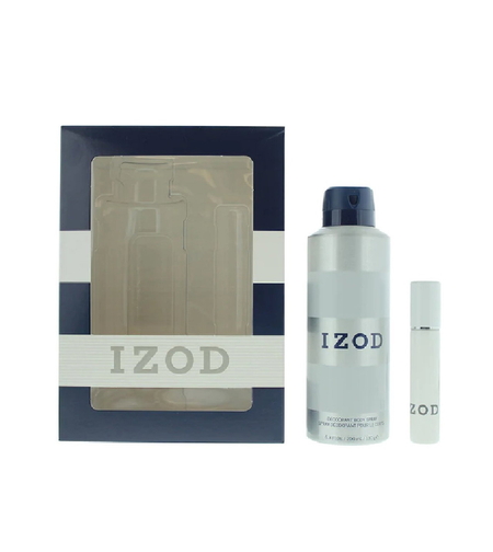 Set Izod: White, Eau De Toilette, For Men, 15 ml + White, Scented Spray, For Men, 200 ml