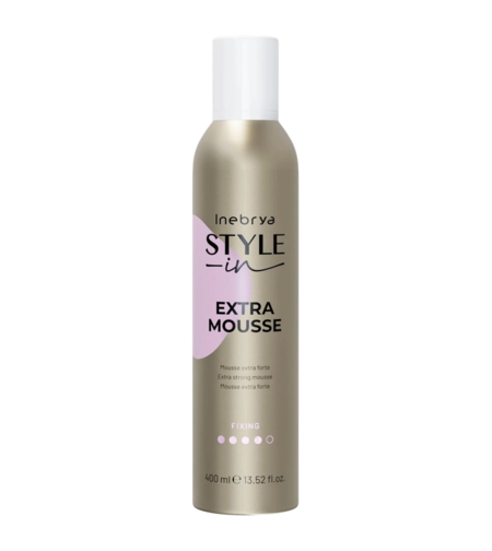 Inebrya, Style-In, Hair Styling Mousse, Fixing, Extra Strong Hold, 400 ml