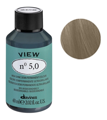 Davines, View, Demi-Permanent Hair Dye, 5.0 , 60 ml