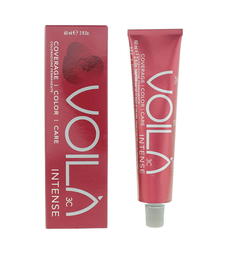 Intercosmo, Voila 3C Intense, Permanent Hair Dye, 3.00 Dark Mediterranean Brown, 60 ml