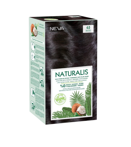 Neva, Naturalis, Vegan, Permanent Hair Dye, 4.0 , 150 ml