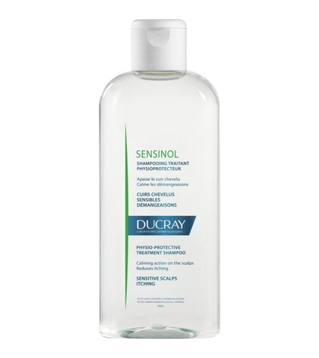 Ducray, Sensinol, Hypoallergenic, Hair Treatment Shampoo, Calming, For Sensitive Scalps, 200 ml
