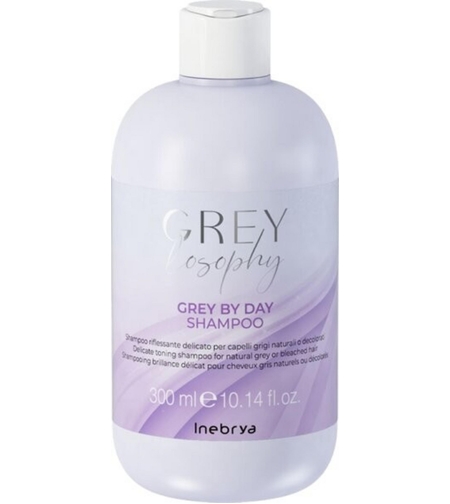 Inebrya, Grey By Day, Hair Shampoo, For Neutralisation Of Yellow Tones, 300 ml