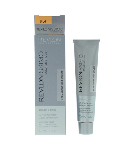 Revlon, Revlonissimo Colorsmetique, Permanent Hair Dye, 8.04 Light Pale Copper Blonde, 60 ml