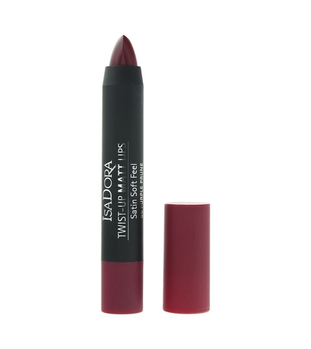 IsaDora, Twist-Up, Matte Lipstick, Cream Lipstick, 66, Purple Prune, 3.3 g