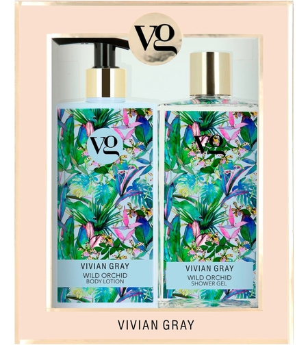 Set Vivian Gray: Wild Orchid, Cleansing & Hydrating, Shower Gel, For All Skin Types, 350 ml + Wild Orchid, Hydrating, Body Lotion, 350 ml