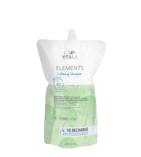 Wella Professionals, Elements Calming, Hair Shampoo, For Calming, Refill, 1000 ml