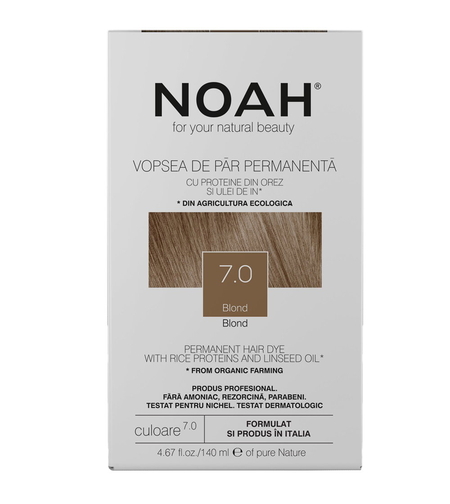Noah, Permanent Hair Colour, Permanent Hair Dye, 7.0 Blond, 140 ml