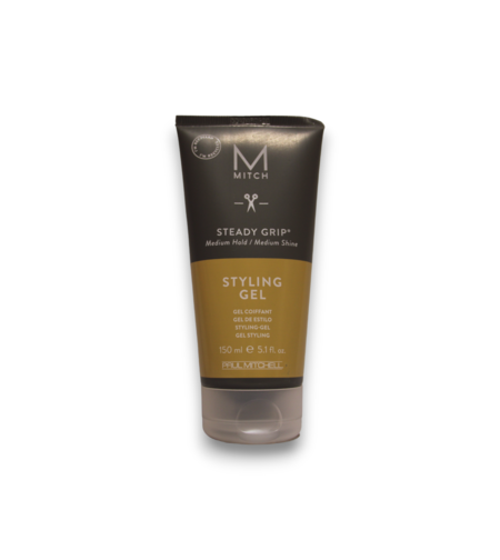 Mitch by Paul Mitchell, Styling Steady Grip, Paraben-Free, Hair Styling Gel, Natural Shine, Firm Hold, 150 ml