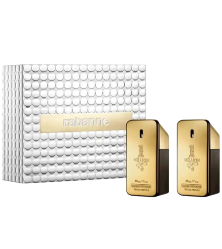 Set Duo, Paco Rabanne, 1 Million, Eau De Toilette, For Men, 2 pcs, 50 ml