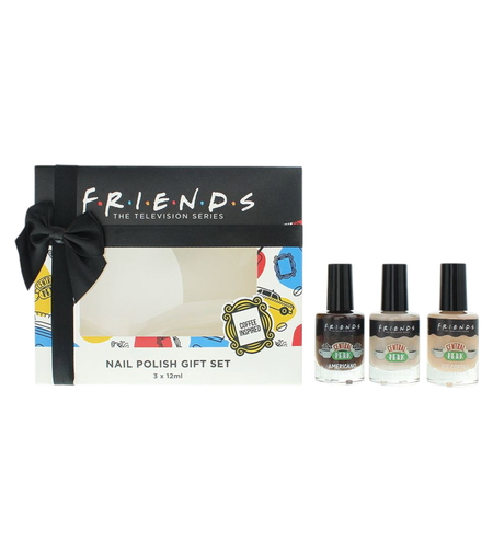 Set Trio, Warner Bros, Friends, Chip-Resistant, Nail Polish, Coffee, 3 pcs, 12 ml