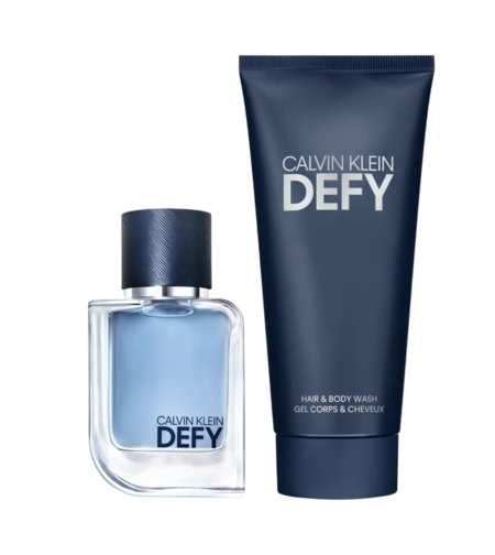 Set Calvin Klein: Defy, Woody-aromatic, Shower Gel & Shampoo 2-In-1, 100 ml + Defy, Eau De Toilette, For Men, 50 ml