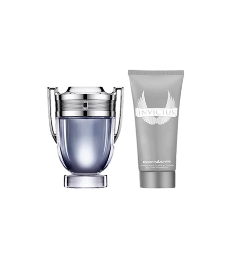 Set Paco Rabanne: Invictus, Eau De Toilette, For Men, 100 ml + Invictus All Over, Shower Gel & Shampoo 2-In-1, 100 ml