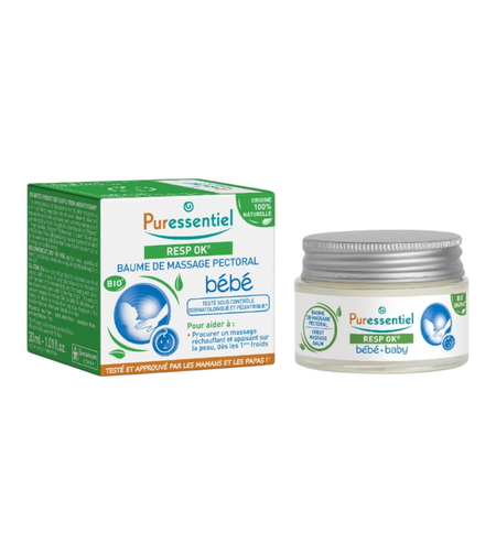 Puressentiel, Baby - Resp OK, Natural Ingredients, Body Balm, For Pectoral Area, 30 ml