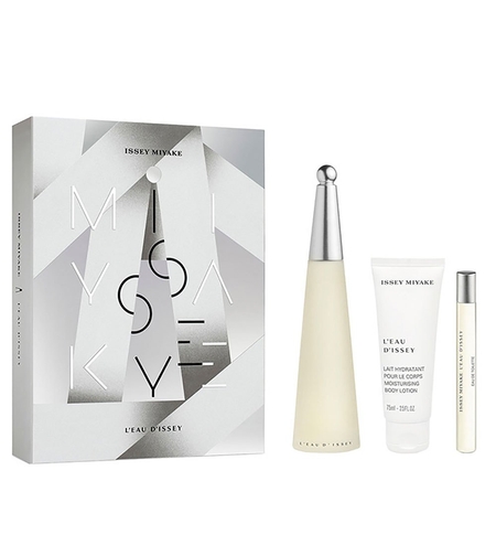 Xmas 2023 Set Issey Miyake: L'Eau d'Issey, Eau De Toilette, For Women, 100 ml + L'Eau d'Issey, Moisturizing, Body Lotion, 50 ml + L'Eau d'Issey, Eau De Toilette, For Women, 10 ml