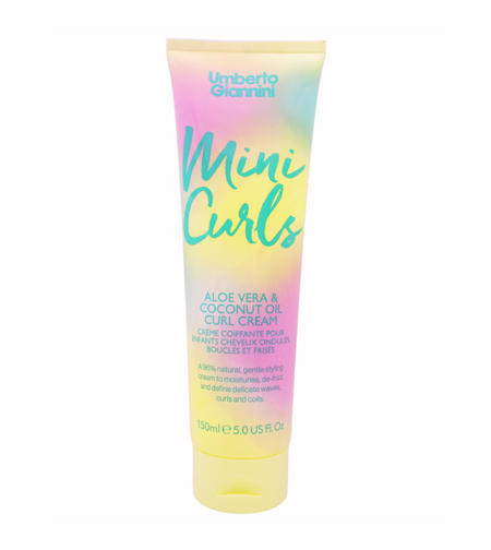 Umberto Giannini, Mini Curls, Aloe Vera, Hair Styling Cream, Light To Medium Hold, 150 ml