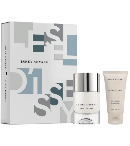 Set Issey Miyake: Le Sel D'Issey, Eau De Toilette, For Men, 50 ml + Le Sel D'Issey, Shower Gel, For All Skin Types, 50 ml