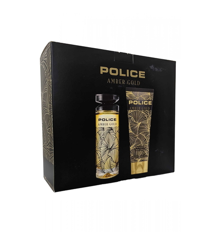 Set Police: Amber Gold, Eau De Toilette, For Women, 100 ml + Amber Gold, Hydrating, Body Lotion, 125 ml