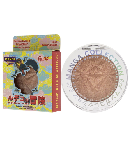 Rude Cosmetics, Twinkle Twinkle, Illuminating, Highlighter Palette, Rudeko's Dragon, 4 g