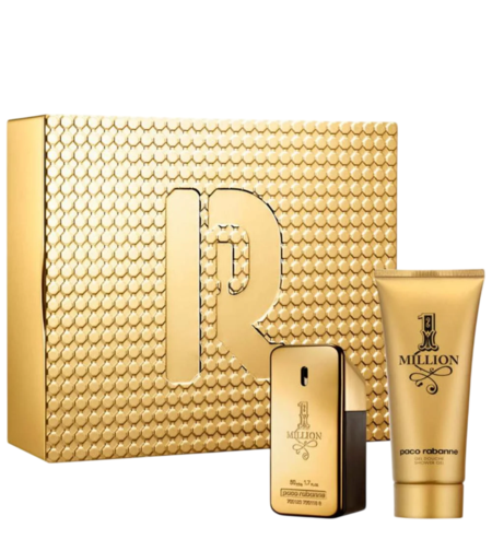 Set Paco Rabanne: 1 Million, Eau De Toilette, For Men, 50 ml + 1 Million, Shower Gel, For All Skin Types, 100 ml