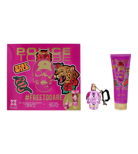 Set Police: To Be Free To Dare, Hydrating, Body Lotion, 100 ml + To Be Free To Dare, Eau De Parfum, For Women, 40 ml