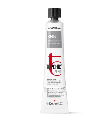 Goldwell, TopChic Zero, Ammonia Free, Permanent Hair Dye, 8NN Light Natural Blonde, 60 ml